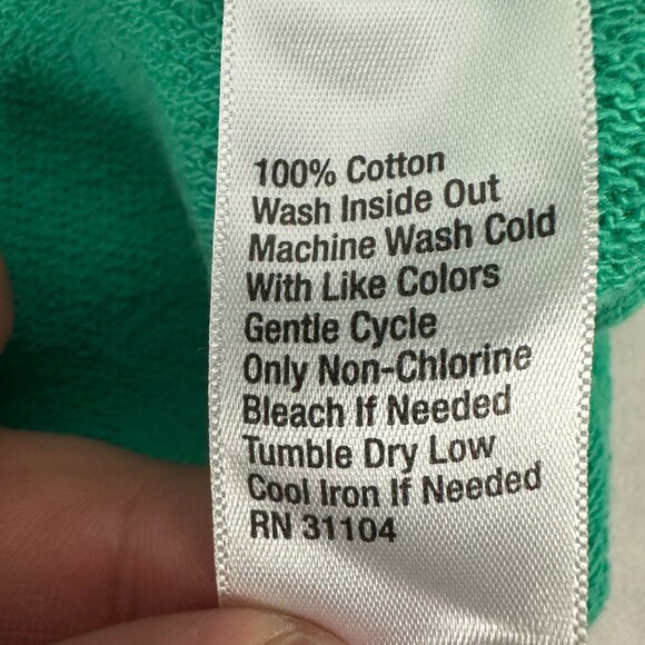 Crown & Ivy Womens Green Flamingo Print Long Sleeve Top - Size L - Picture 5 of 5